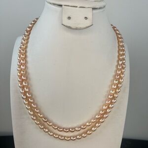 #21 Real Pearl $399 Elegant Pearl Necklace - Gold